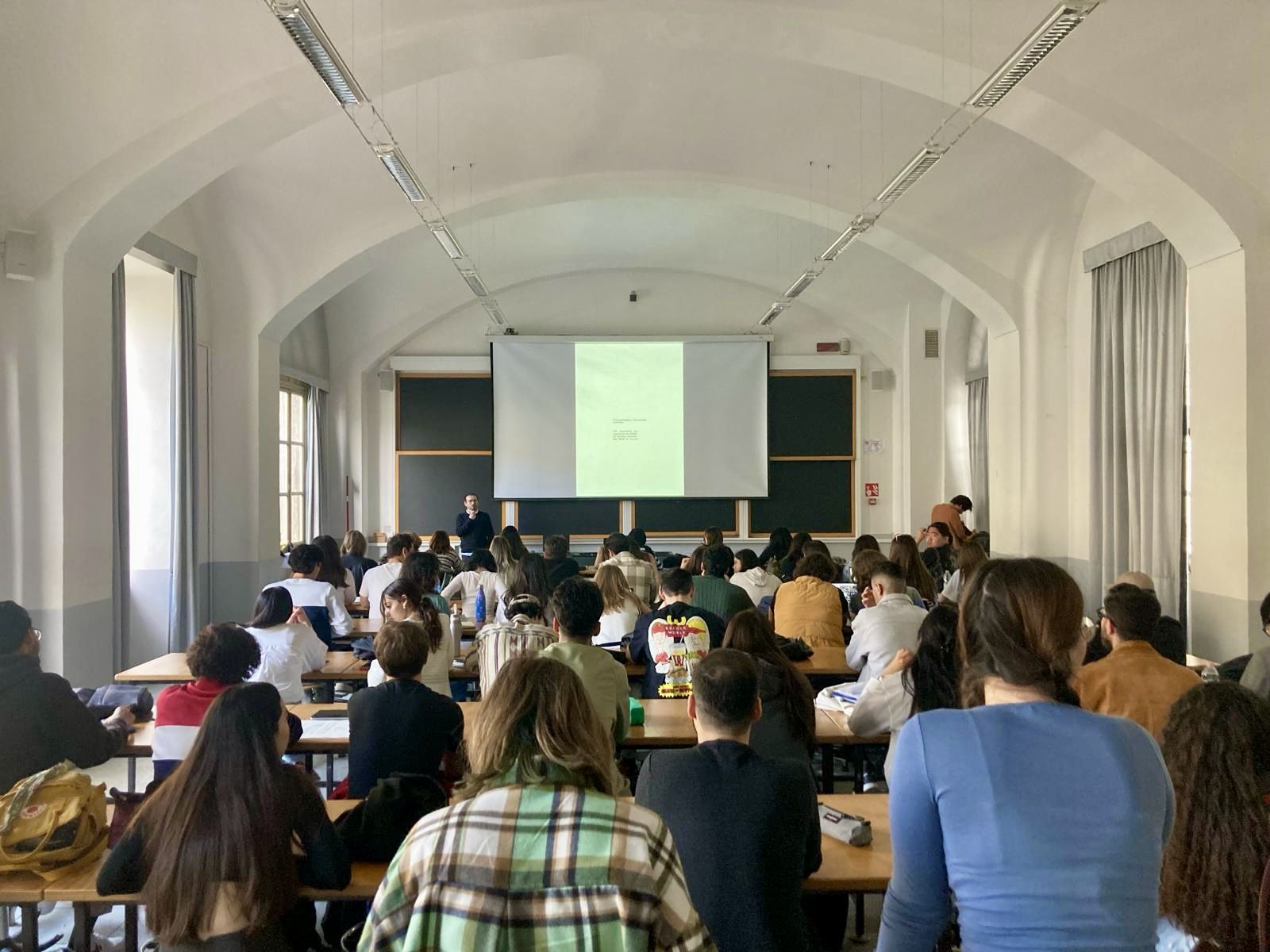 The lecture hall at Politecnico di Torino